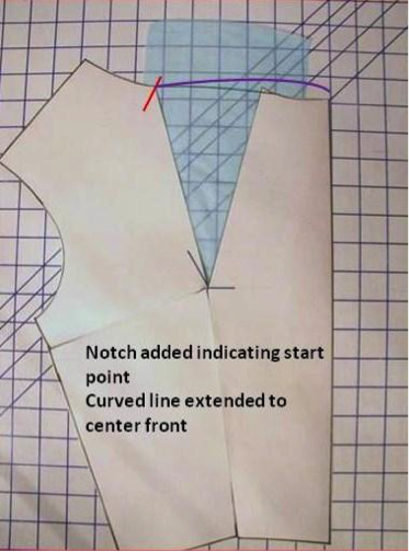 Adding a notch to pattern to indicate start point