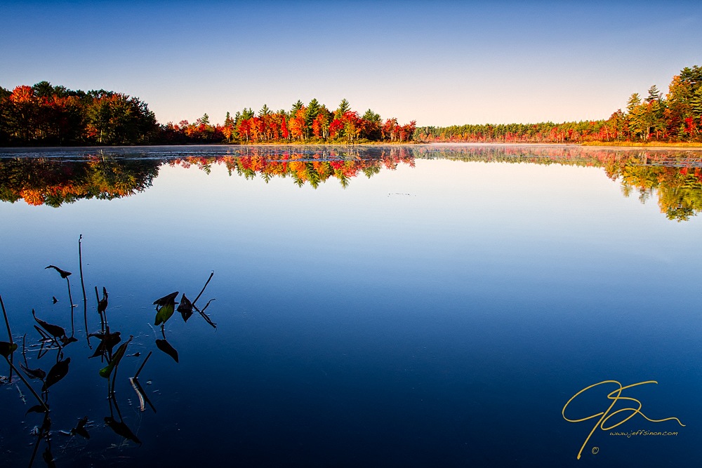 Early fall color on the Bellamy Reservoir
