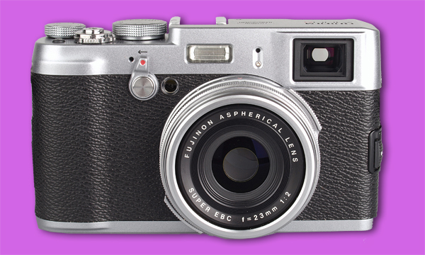 A Fuji X100s mirrorless camera