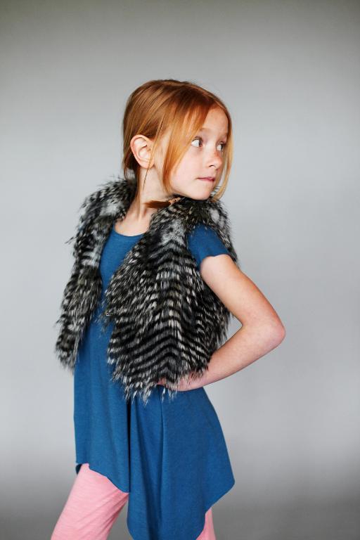 Fur vest for girl