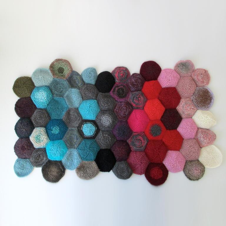 Yarn Scrap Pinwheel Sampler knitting pattern
