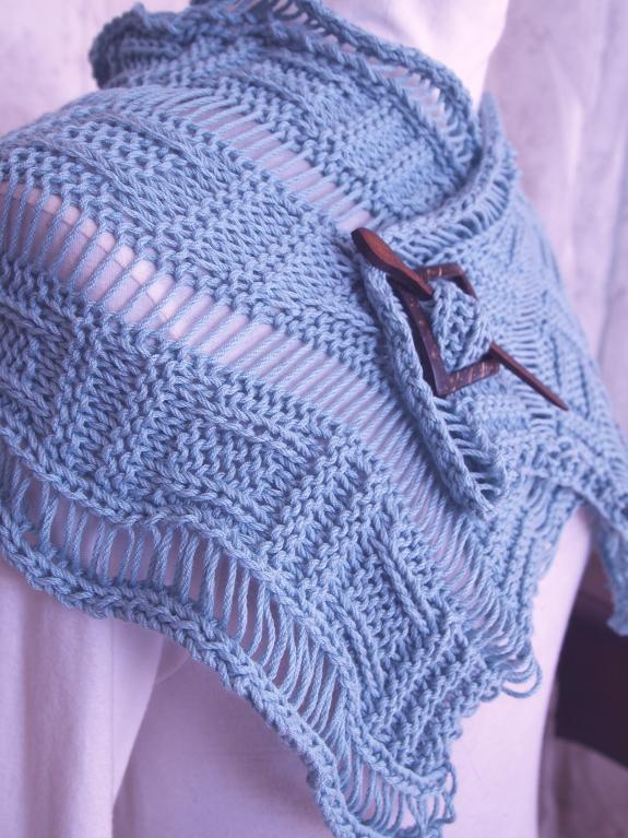Dropped Plaid Scarf knitting pattern