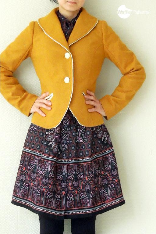 Luffa Shawl Collar Jacket sewing pattern