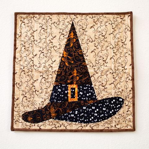 Halloween Witch Hat Paper Piecing