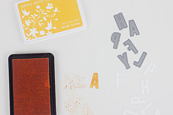 DIY "Happy Fall" Card, Step 2