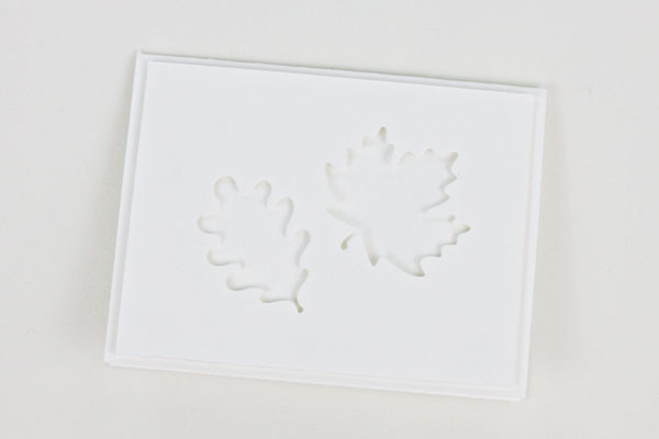 Card With Die Cut Leaves