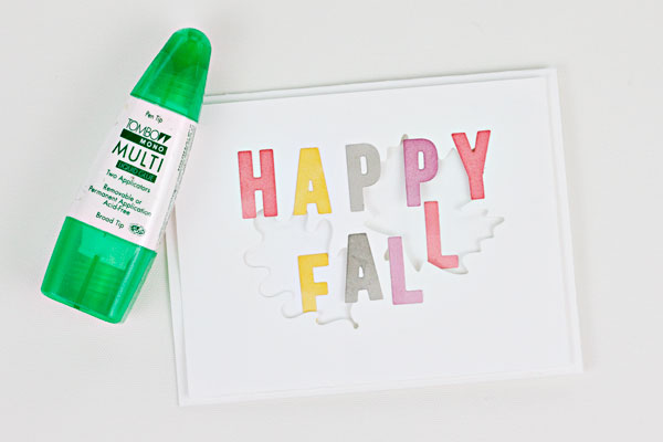 DIY "Happy Fall" Card, Step 5