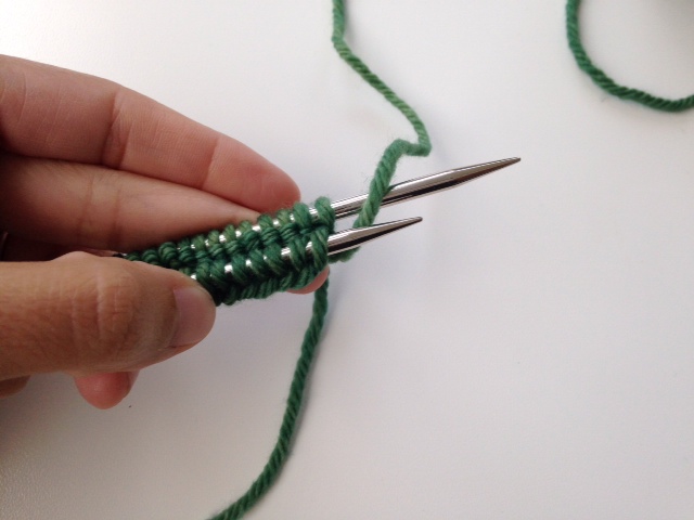 Turn the needles for the magic loop method