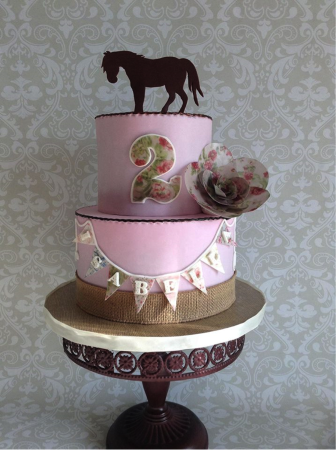 Adorable 2nd Birthday Cake Design