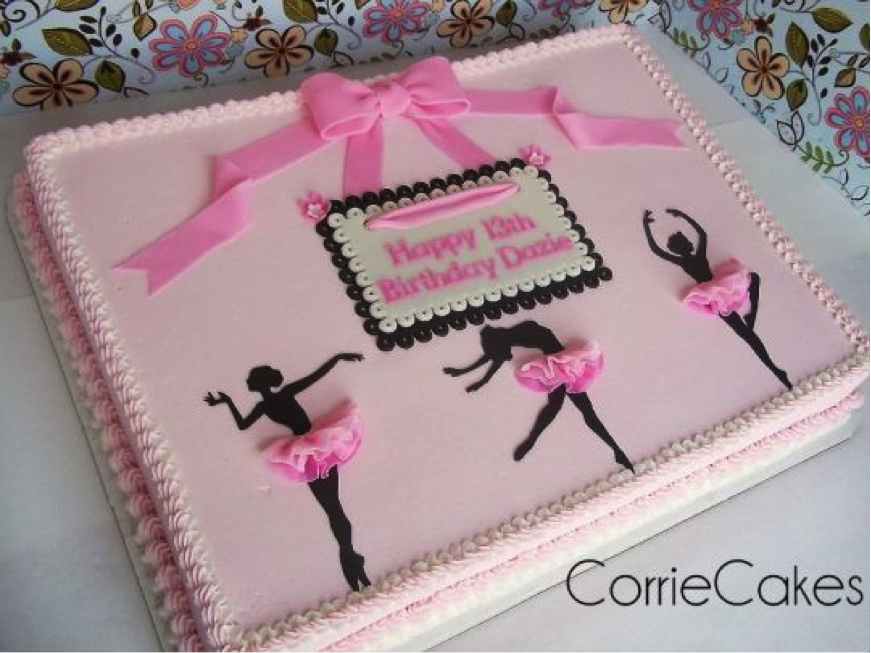 Ballerina 13th Birthday Cake Design