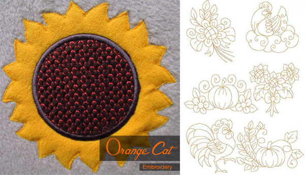 Sunflower linework
