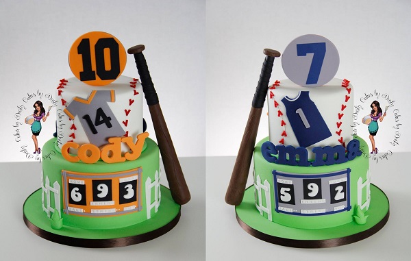 Double-sided Baseball Cake