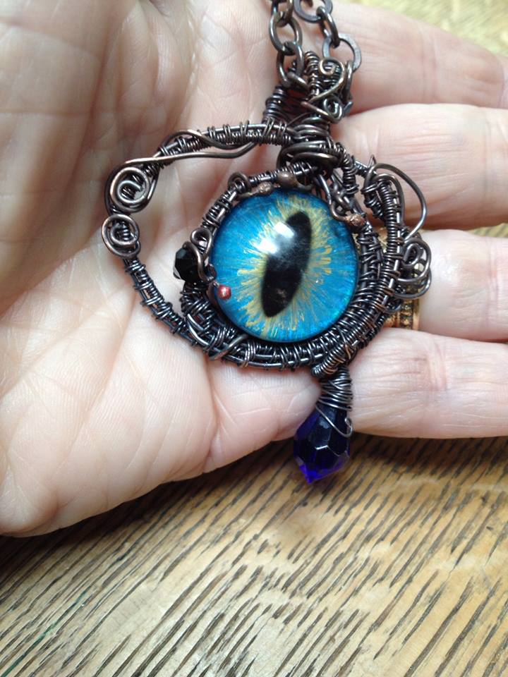 Dragon's Eye pendant by Bernice Craft