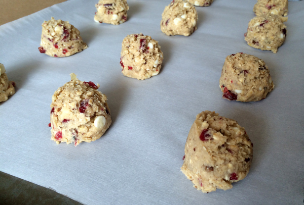 Cranberry Ginger Cookie portions