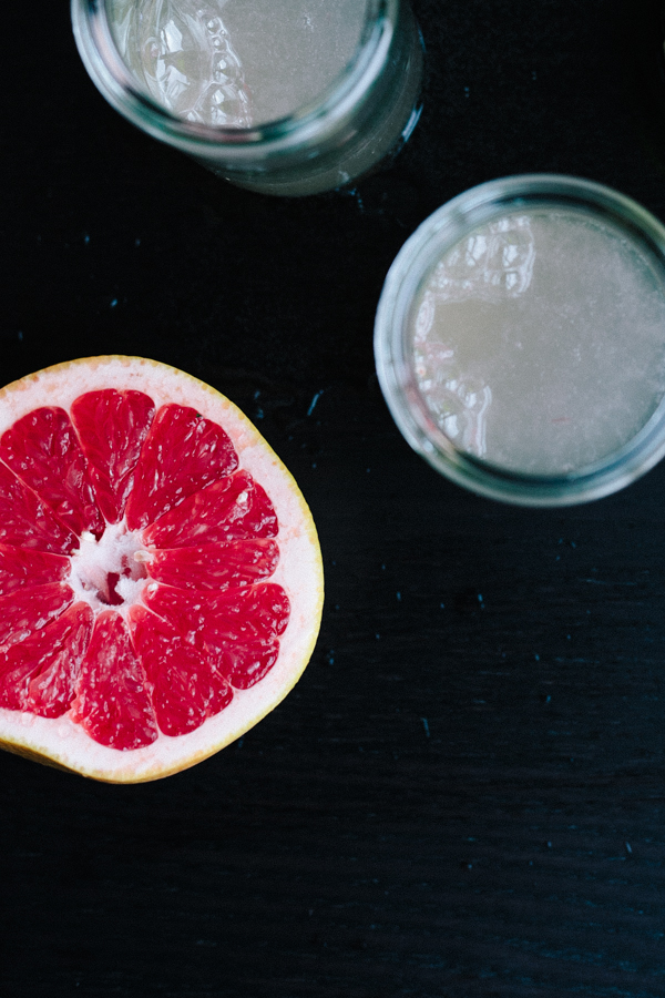 Delicious ruby red grapefruit