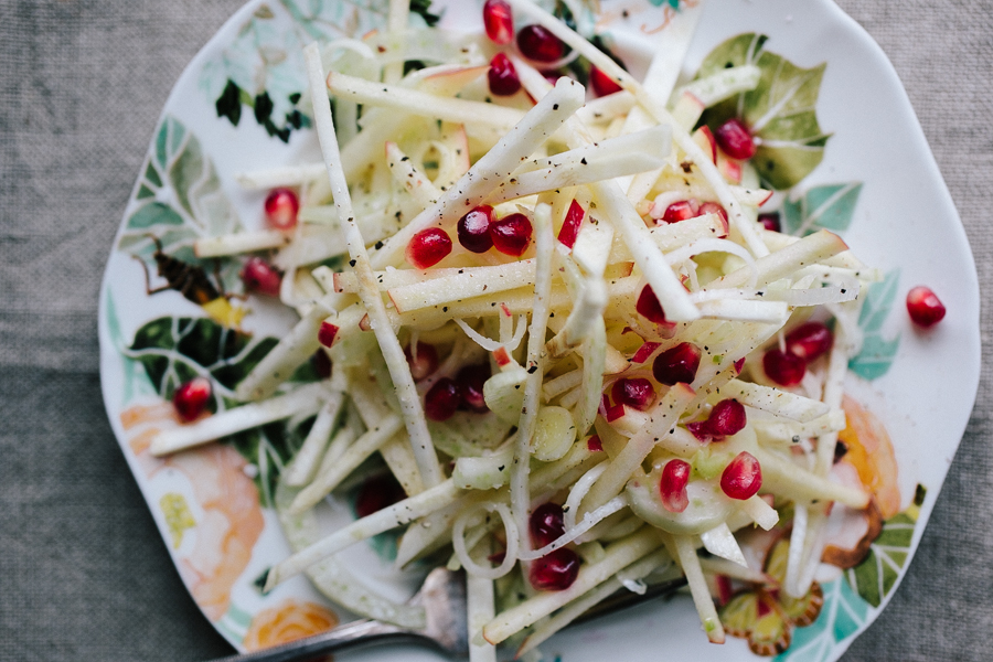 Winter Salad Using in-season produce