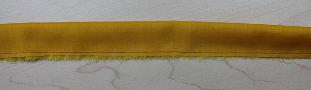 fold strip in half and sew