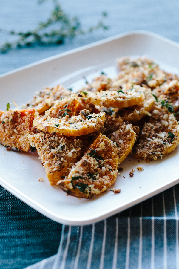 Parmesan-Crusted Roasted Butternut Squash 