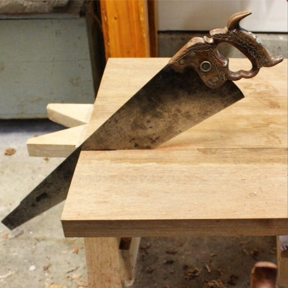 A properly sharpened antique saw is a joy to use.