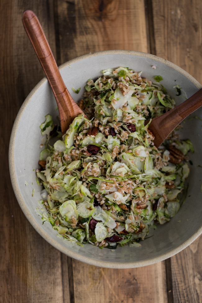 Shaved Brussels Sprout Salad