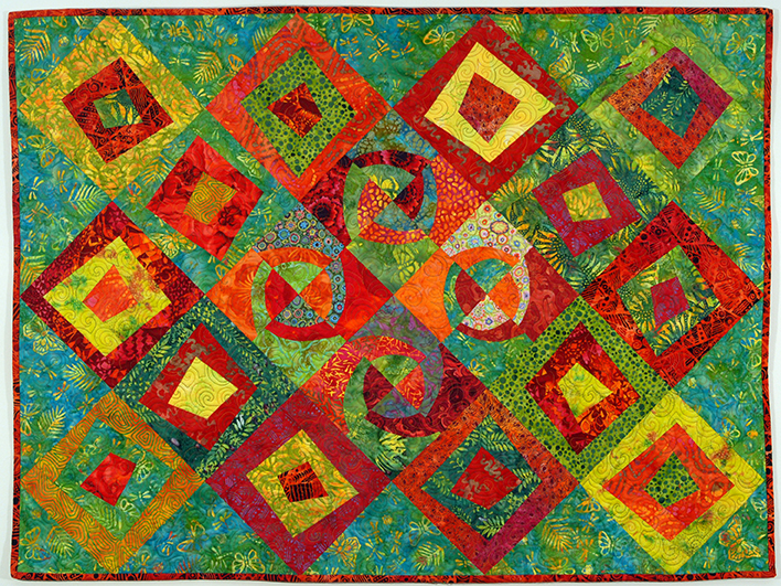 Quilt with Alternative Modern Curve Variations