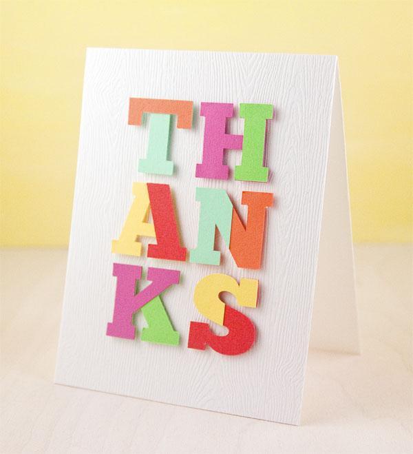 Thanks Color Block Template