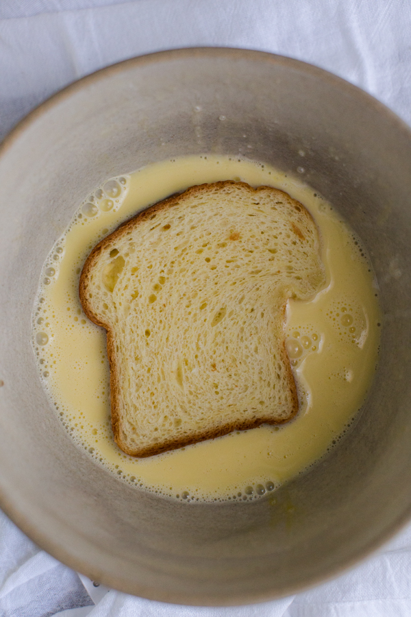 making brioche french toast