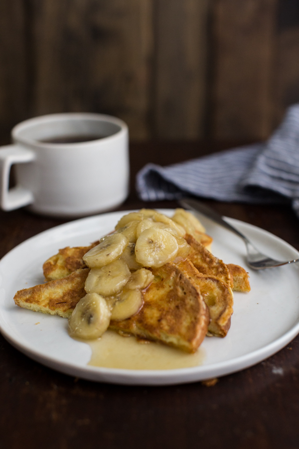 Homemade brioche french toast