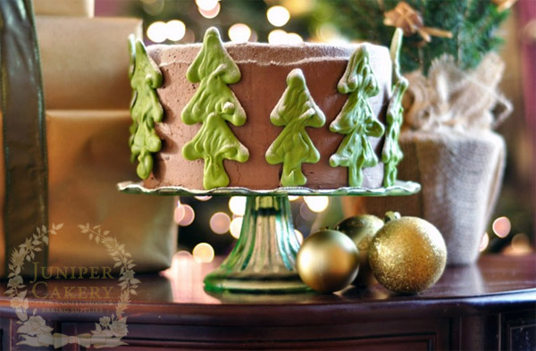 Chocolate peppermint cake by Juniper Cakery