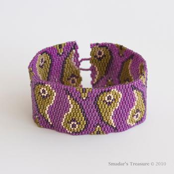 Paisley Peyote Cuff pattern