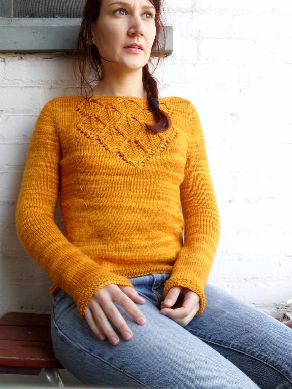 Sunset Artemisia sweater knitting pattern