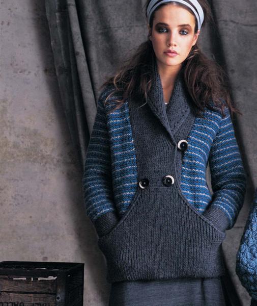 Shawl Collar Tunic knitting pattern