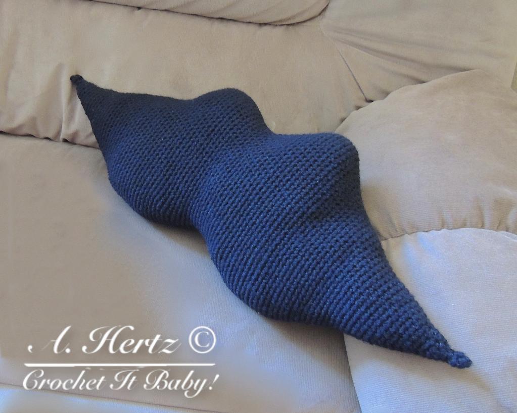 Mustache Accent Pillow crochet pattern