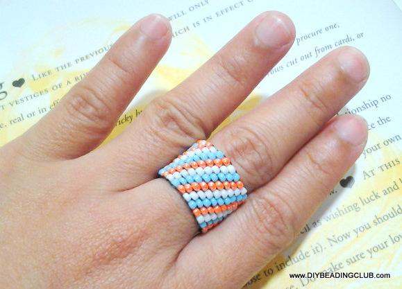 Peyote Beaded Ring