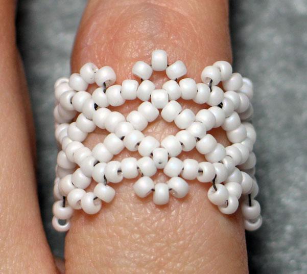 Beaded Fancy Lace Ring jewelry pattern