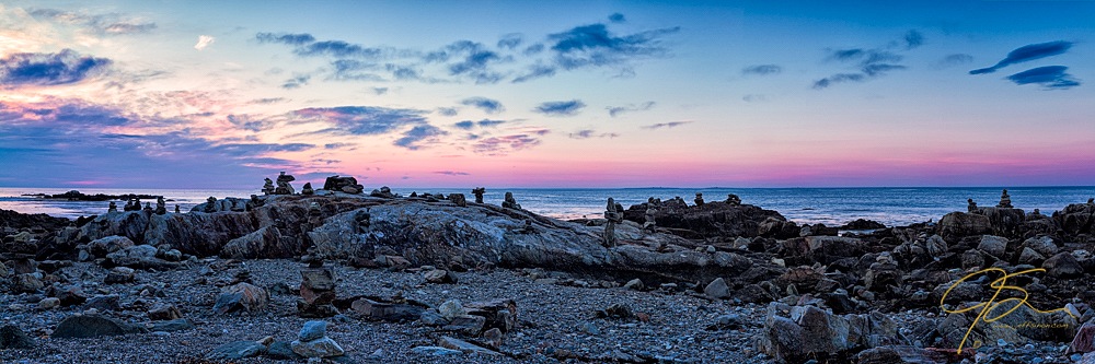 Cairns on the Coast. Odiorne Point, Rye, NH.