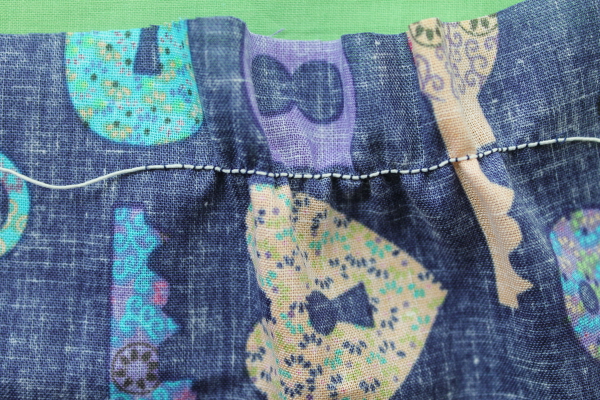 Good shirring tension when sewing