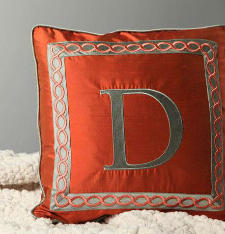 Silk Embroidered Pillow