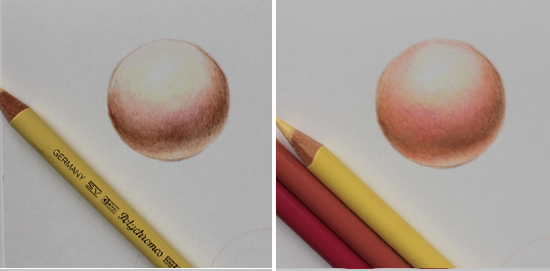 colored pencil steps continued