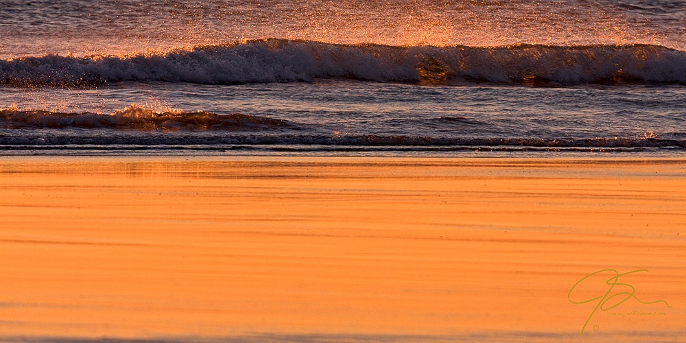 surf, sand, and golden light