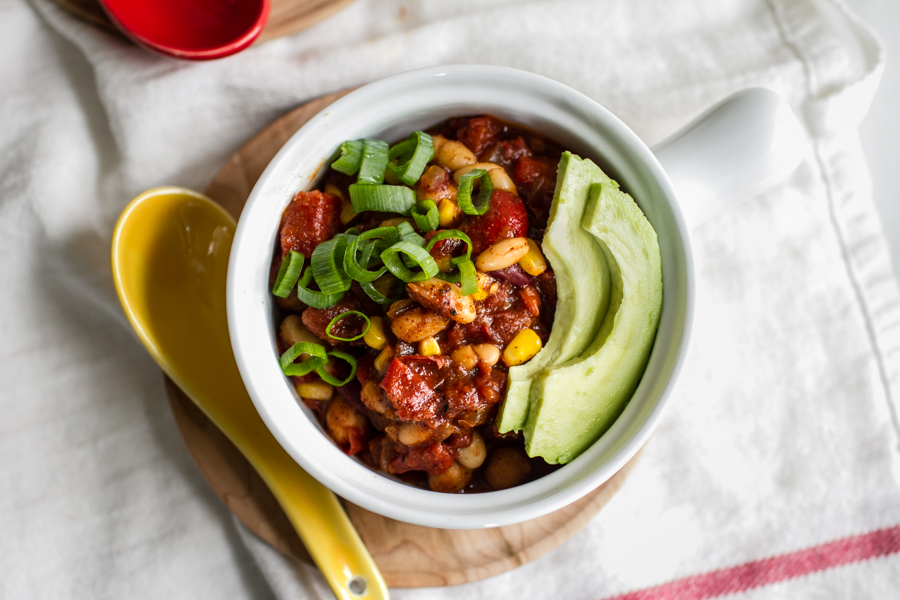 Easy Vegetarian Bean Chili