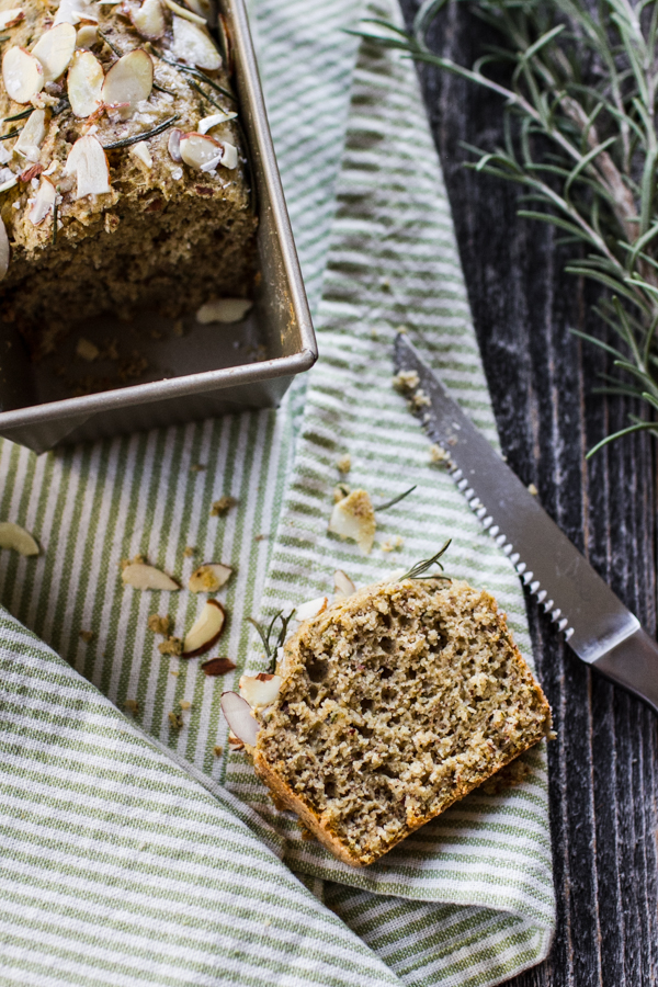 Gluten Free Savory Herb and Sea Salt Quick Bread
