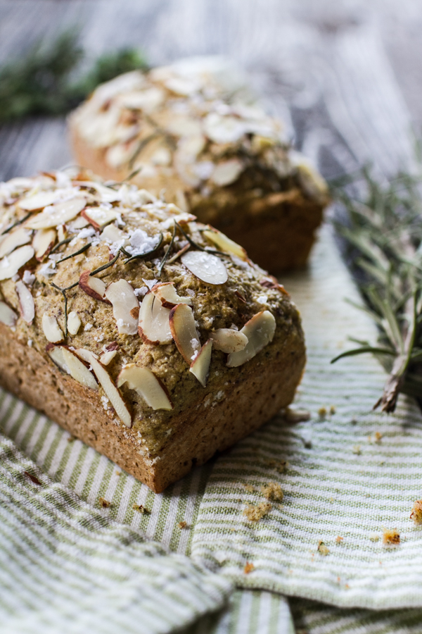 Gluten Free Savory Herb and Sea Salt Quick Bread