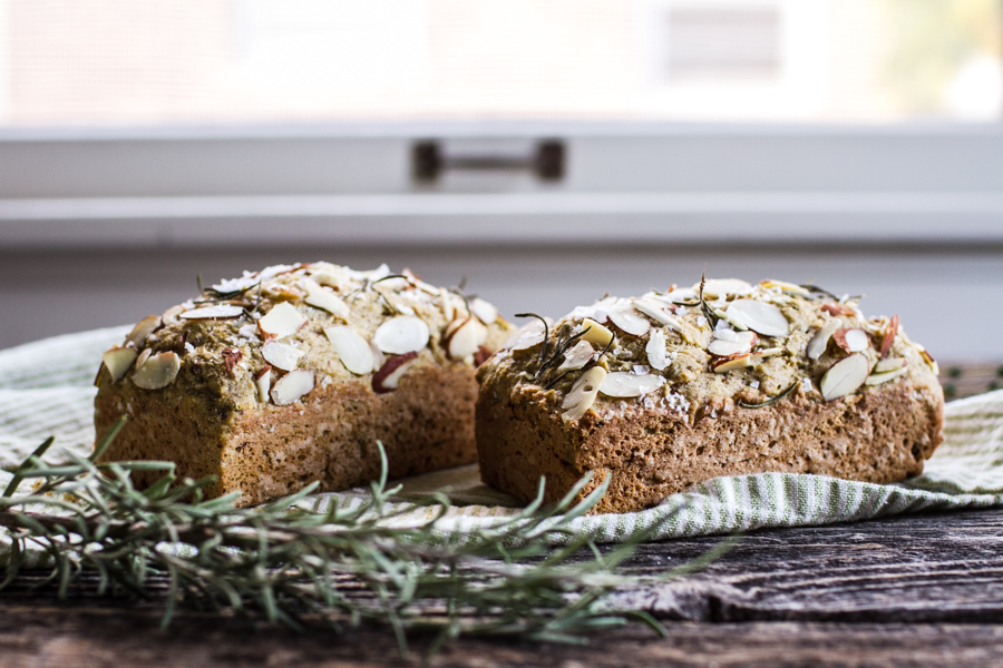 Gluten Free Savory Herb and Sea Salt Quick Bread
