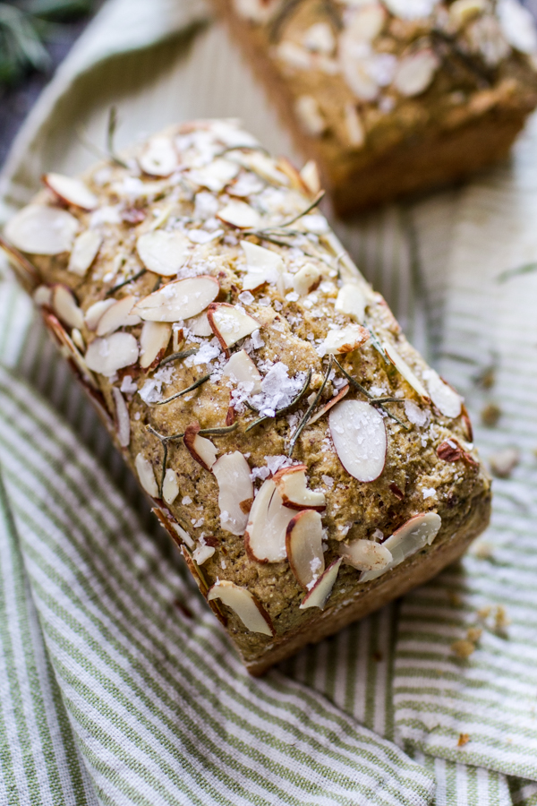 Gluten Free Savory Herb and Sea Salt Quick Bread