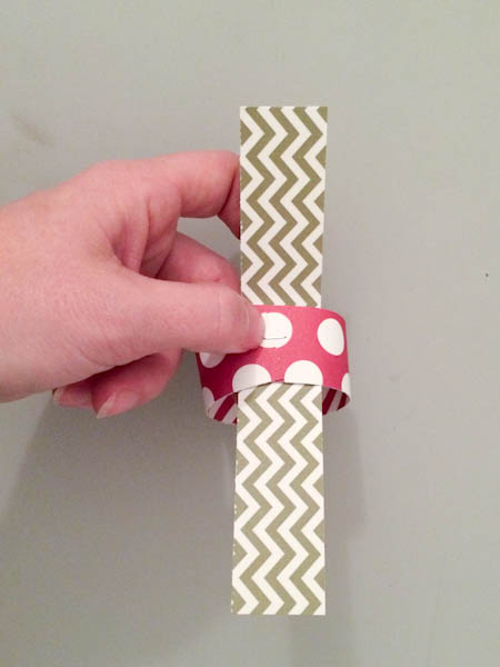 Cut Strips of Card Stock for DIY Holiday Garland