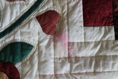 damaged quilt