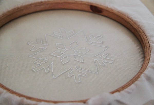 stitched snowflake