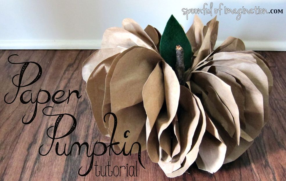 Brown Paper Pumpkin