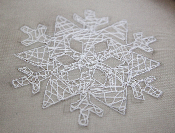 stitched web